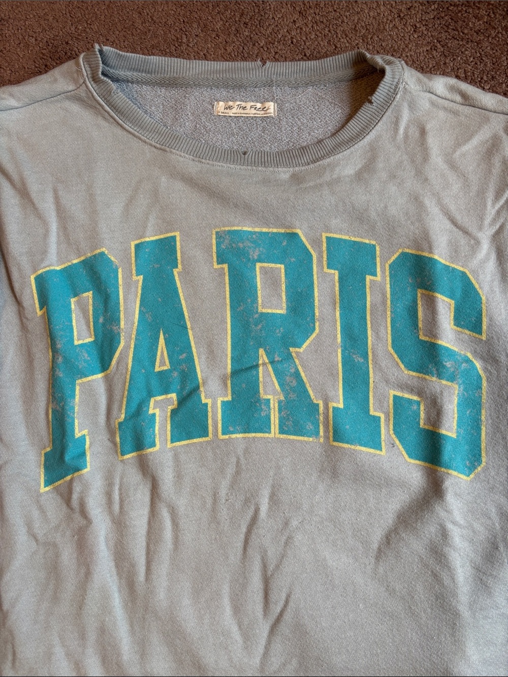 We The Free by Free People Gray Paris Camden rare - Picture 2 of 4